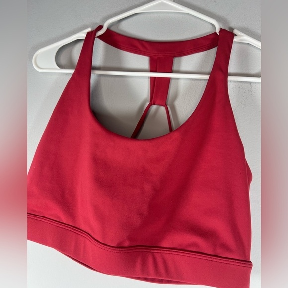 Savvi Estelle Sports Bra Deep Scarlet Pink Strappy Back Large - Picture 3 of 5